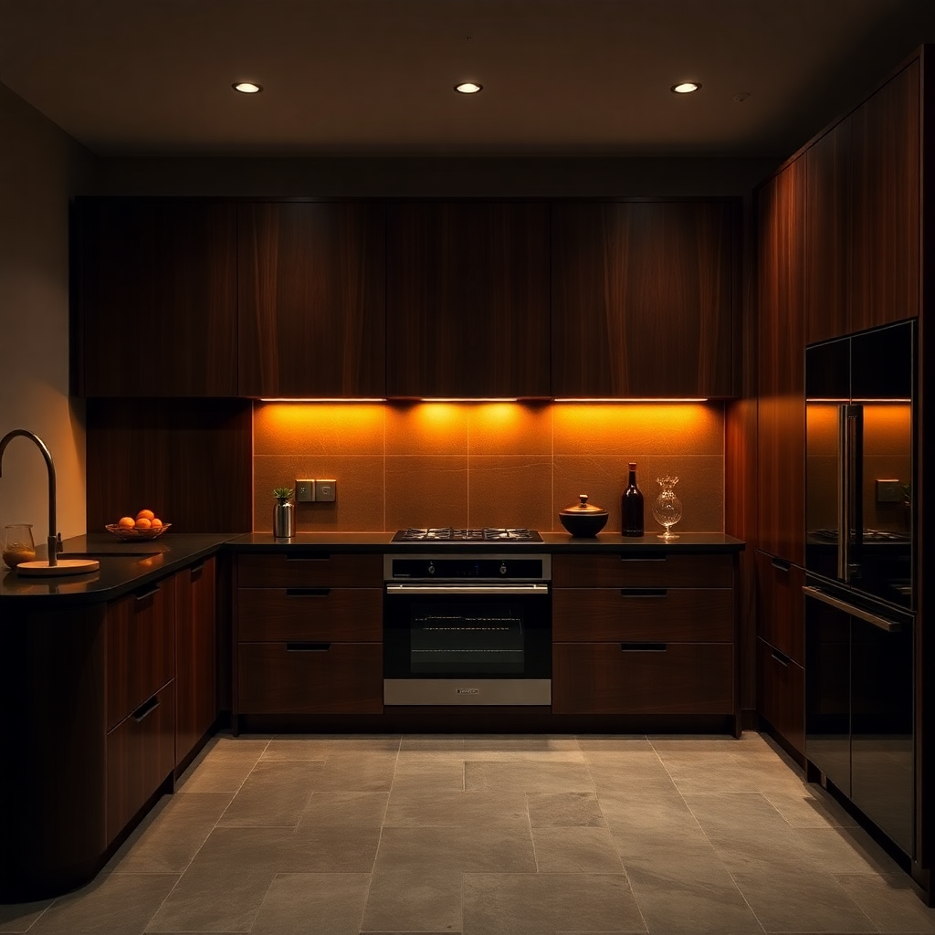 Sophisticated contemporary kitchen interior